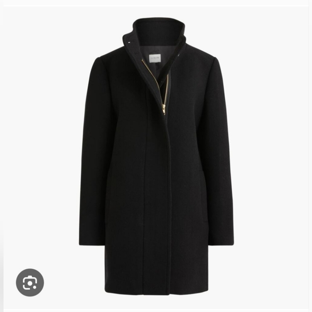 J. Crew Elegant Black Trench Coat